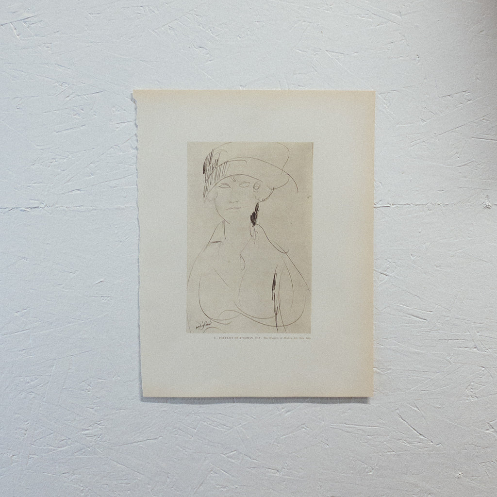SALE "Portrait of a Woman" Modigliani Print