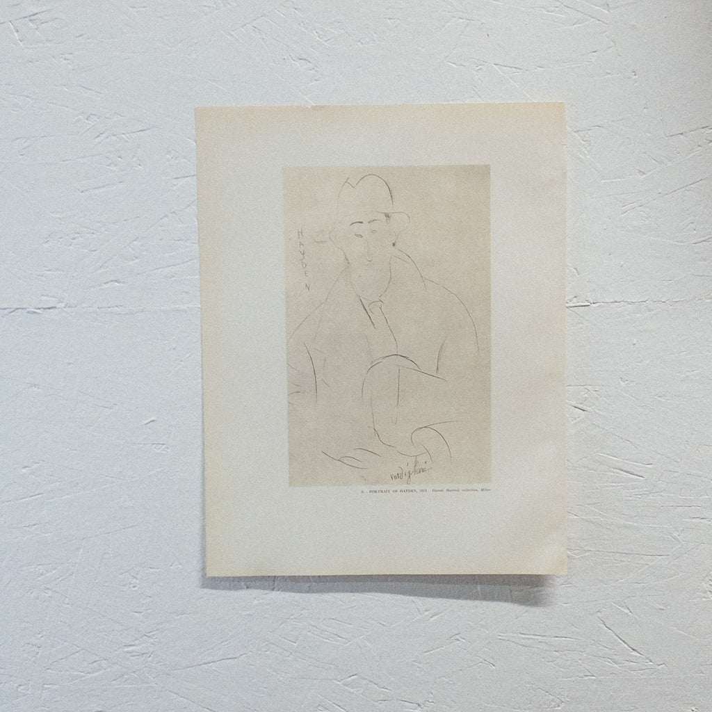 SALE "Portrait of Hayden" Modigliani Print