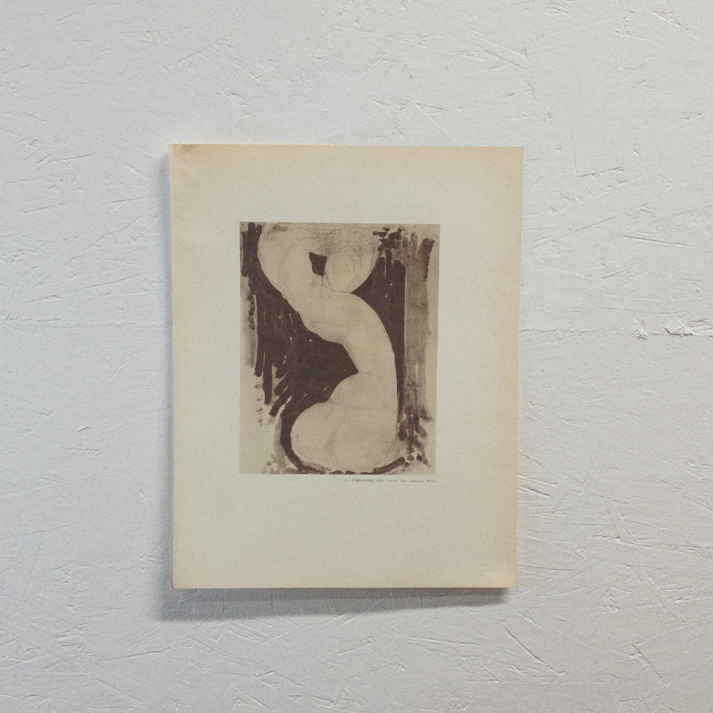 SALE "Cariatide" Modigliani Print