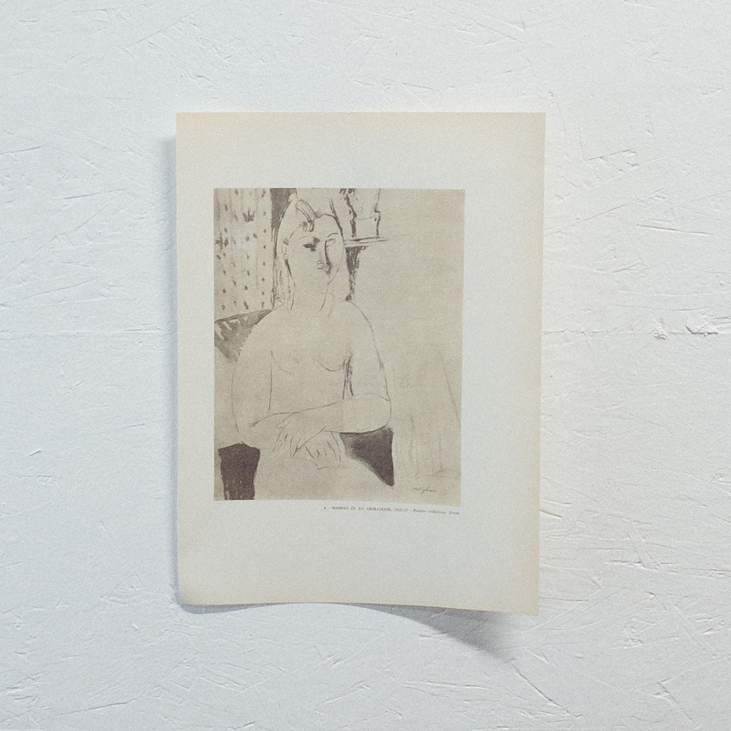 SALE "Woman in an Armchair" Modigliani Print