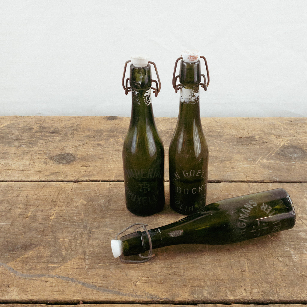 Antique Belgian Glass Bottles